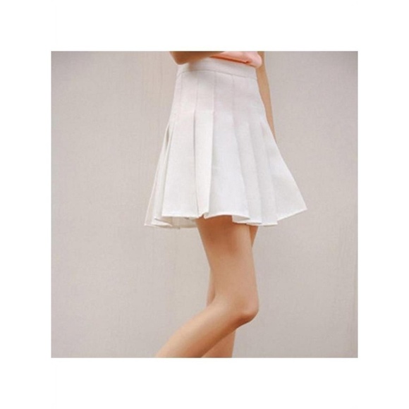 High Waist Skater Flare Pleated Tennis Skort - Picture 1 of 8